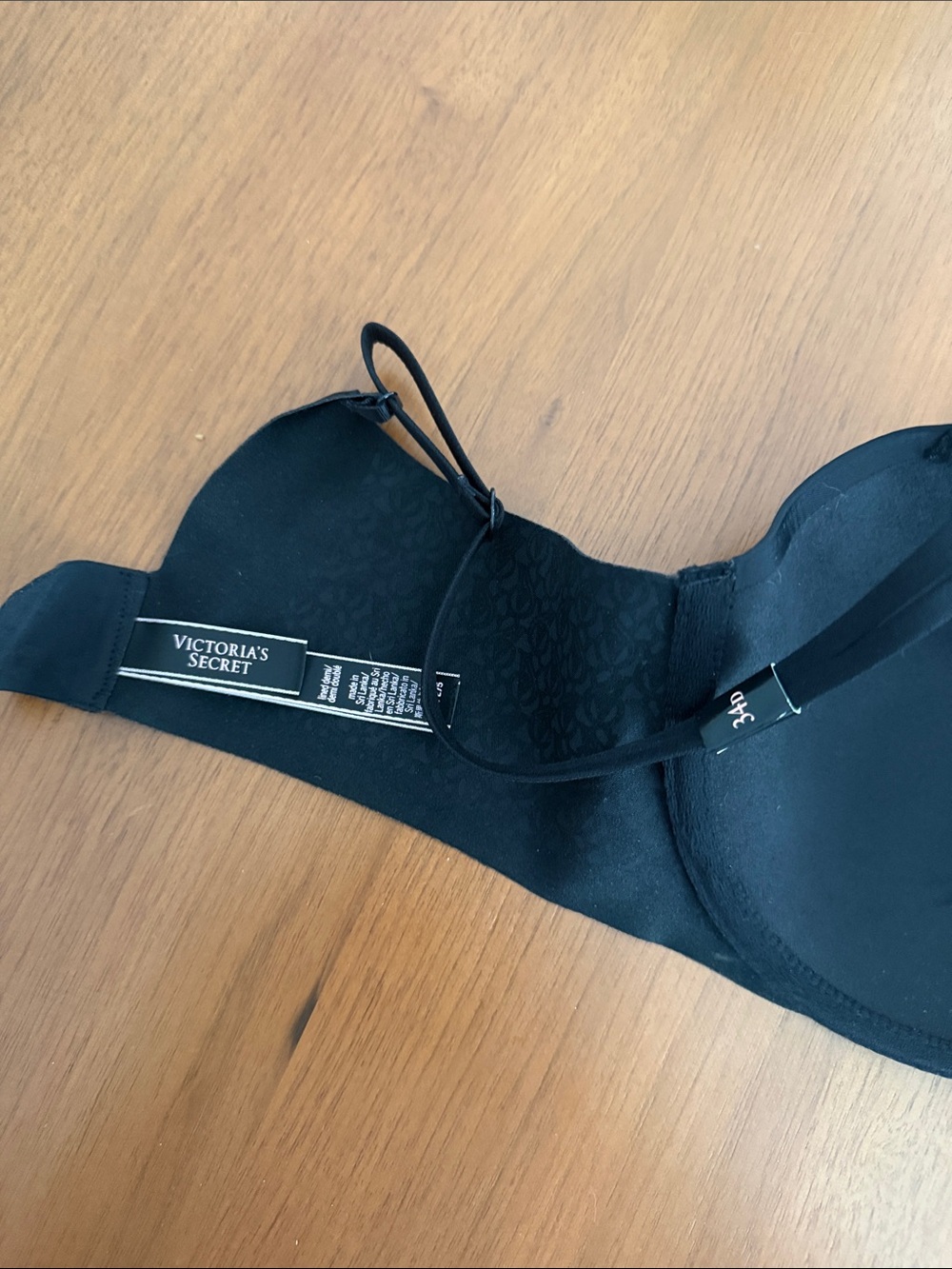 Victoria's Secret NWOT Black Lined Demi Bra, 34D - Picture 4 of 7